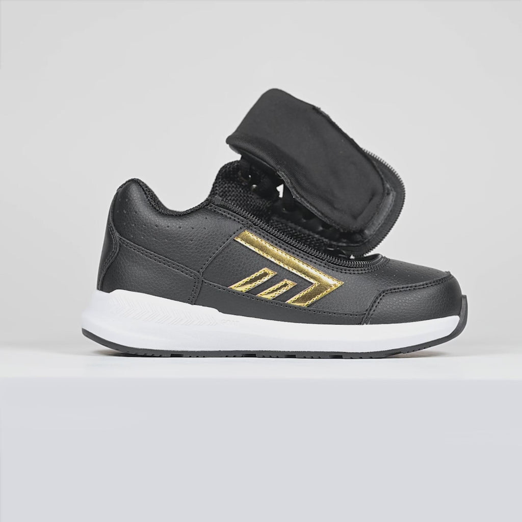 Video of Black/Gold BILLY Goat Hoop on a white background