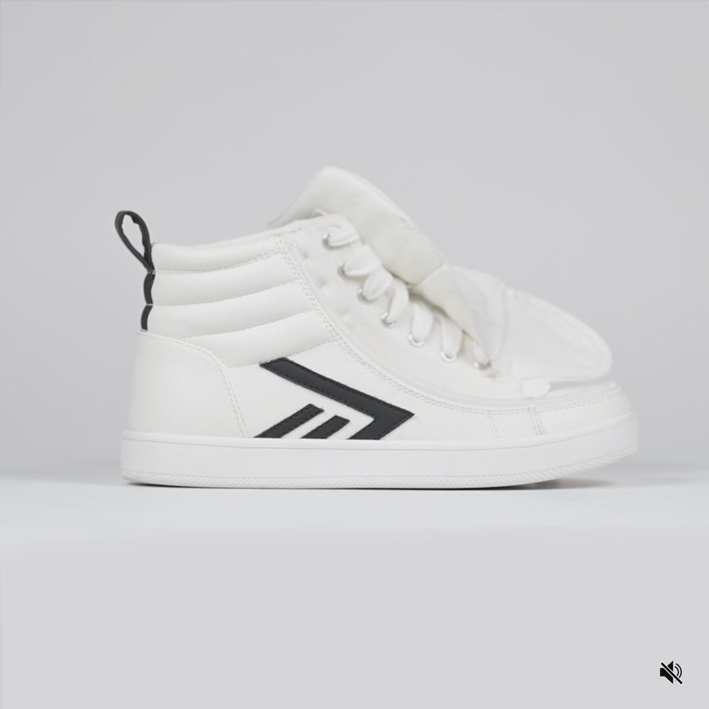 Video of Men's White/Black BILLY CS High on a white background