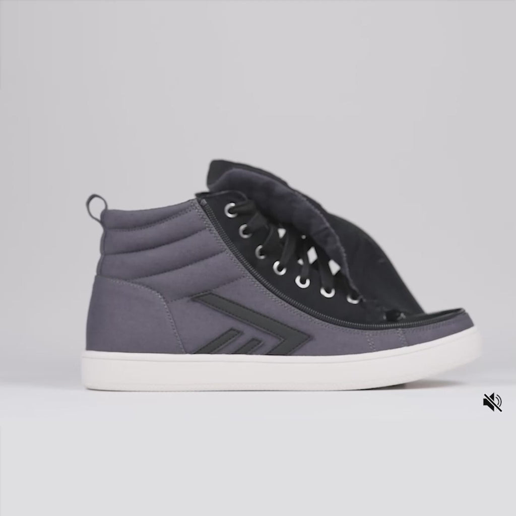 Video of Men's Charcoal/Black BILLY CS High on a white background
