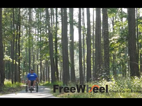 Video of the FreeWheel Wheelchair Attachment.