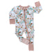 Rainn Bamboo Fern Zipp Jammies on a white background