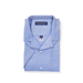 MagnaReady Short Sleeve Untucked Blue Camp Casual Shirt with Magnetic Closures - motion view