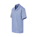 MagnaReady Short Sleeve Untucked Blue Camp Casual Shirt with Magnetic Closures - lifestyle view