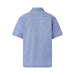 MagnaReady Short Sleeve Untucked Blue Camp Casual Shirt with Magnetic Closures - worn untucked view