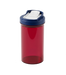 Red translucent SnapSlide prescription vial with a navy blue cap and a white PRESS tab on a white background