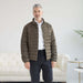 MagnaReady Weatherproof Water-Resistant Puffer Jacket in Olive - lifestyle shot