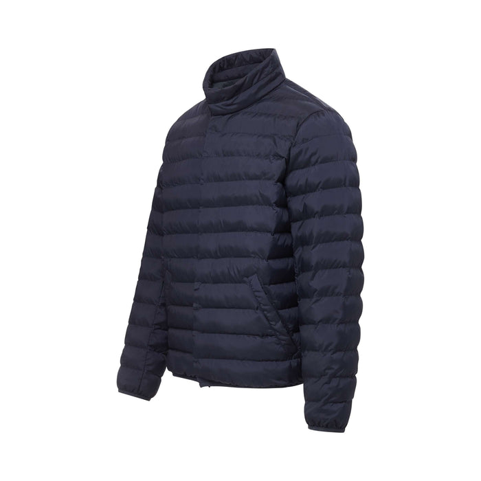 MagnaReady Weatherproof Water-Resistant Puffer Jacket in Navy - lifestyle shot