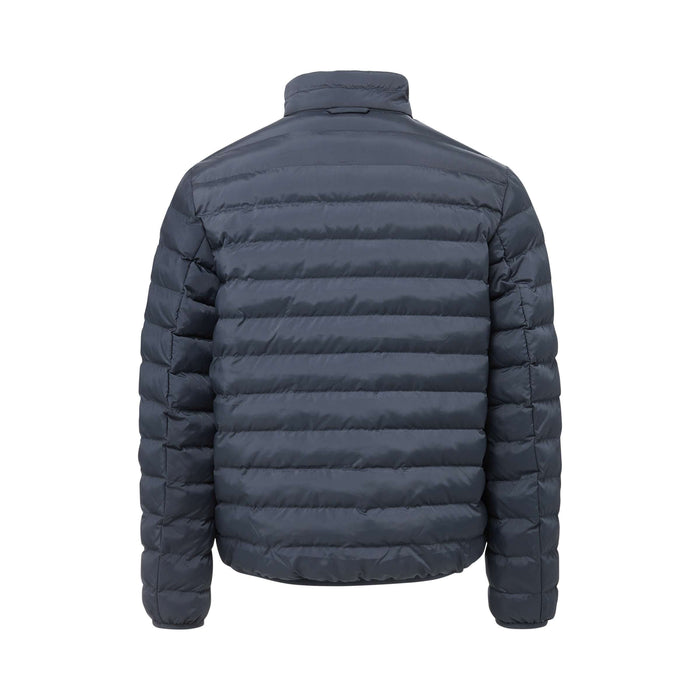 MagnaReady Weatherproof Water-Resistant Puffer Jacket in Pewter - back view