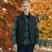 MagnaReady Weatherproof Puffer Magnetic Front Vest in Black - front view