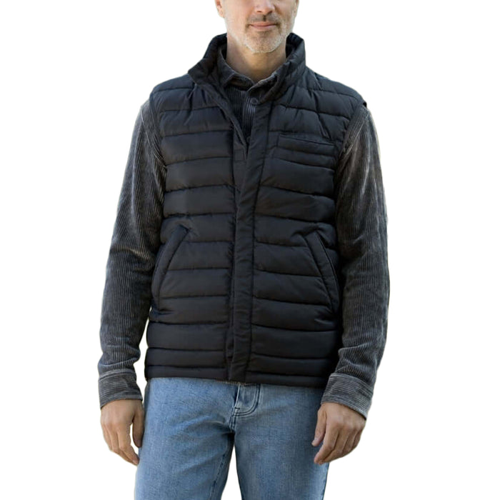 MagnaReady x Weatherproof Puffer Magnetic Front Black Vest
