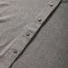 MagnaReady Women's Grey Adaptive Magnetic Knit Cardigan Sweater - front with magnetic closure detail