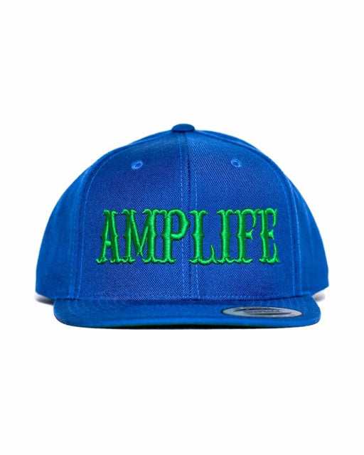 AMPLIFE BLUE & GREEN FLAT BILL SNAPBACK - HATS - Amplife®