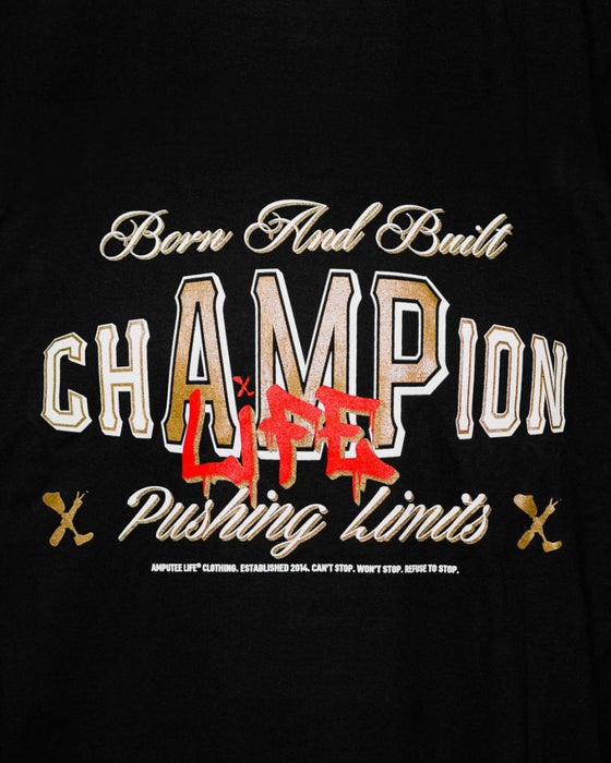 AMPLIFE BORN AND BUILT CHAMPION BLACK & GOLD LONG SLEEVE - LONG SLEEVES - AMPLIFE™