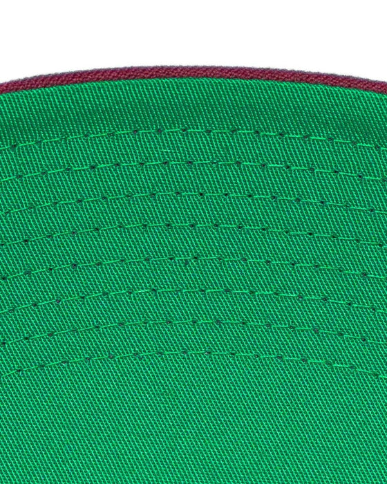 AMPLIFE BURGUNDY & GOLD FLAT BILL SNAPBACK - HATS - AMPLIFE™