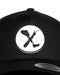 AMPLIFE LOGO PVC PATCH BLACK CURVED BILL SNAPBACK - HATS - AMPLIFE™