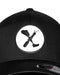 AMPLIFE LOGO PVC PATCH BLACK FLEXFIT CURVED BILL FITTED - HATS - AMPLIFE™