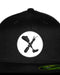 AMPLIFE LOGO PVC PATCH BLACK FLEXFIT FLAT BILL FITTED - HATS - AMPLIFE™