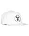 AMPLIFE LOGO PVC PATCH WHITE FLEXFIT FLAT BILL FITTED - HATS - AMPLIFE™