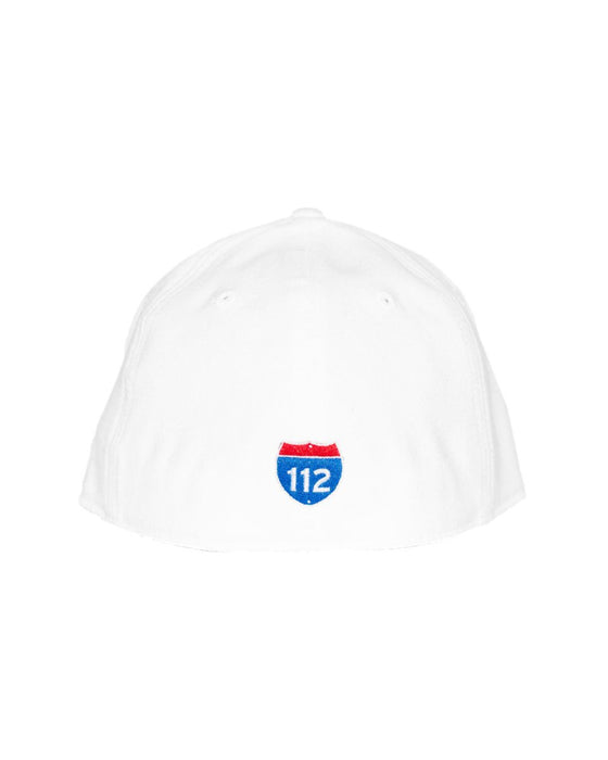 AMPLIFE LOGO PVC PATCH WHITE FLEXFIT FLAT BILL FITTED - HATS - AMPLIFE™