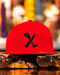 AMPLIFE LOGO RED & BLACK FLEXFIT FLAT BILL FITTED - HATS - Amplife®