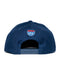 AMPLIFE NAVY & WHITE FLAT BILL SNAPBACK - HATS - AMPLIFE™