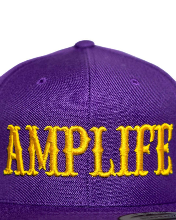 AMPLIFE PURPLE & YELLOW FLAT BILL SNAPBACK - HATS - AMPLIFE™