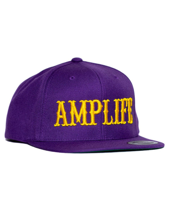 AMPLIFE PURPLE & YELLOW FLAT BILL SNAPBACK - HATS - AMPLIFE™