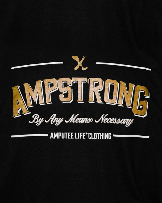 AMPSTRONG BLACK & GOLD CREWNECK SWEATSHIRT - CREWNECK SWEATSHIRTS - AMPLIFE™
