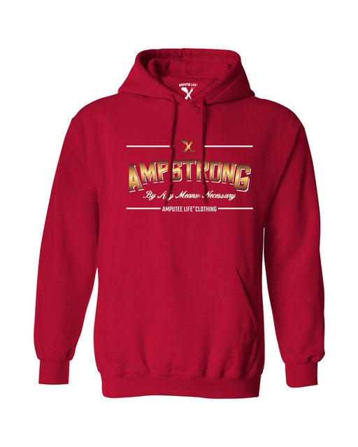 AMPSTRONG CARDINAL RED & GOLD HOODIE - HOODIES - AMPLIFE™
