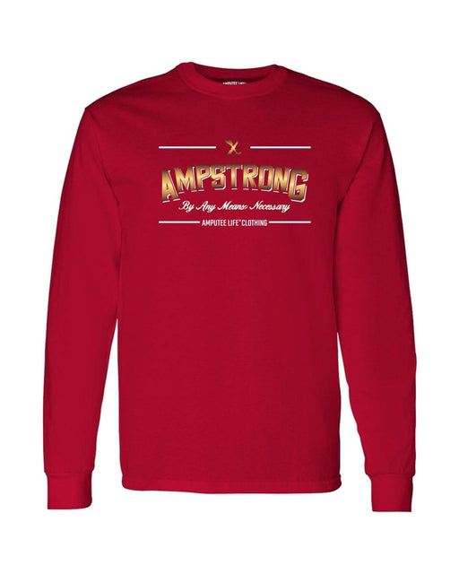 AMPSTRONG CARDINAL RED & GOLD LONG SLEEVE - LONG SLEEVES - AMPLIFE™