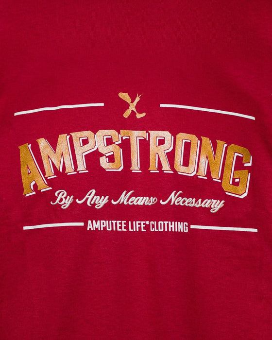 AMPSTRONG CARDINAL RED & GOLD T-SHIRT - T-SHIRTS - AMPLIFE™