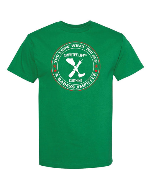 BADASS AMPUTEE KELLY GREEN T-SHIRT - T-SHIRTS - Amplife®