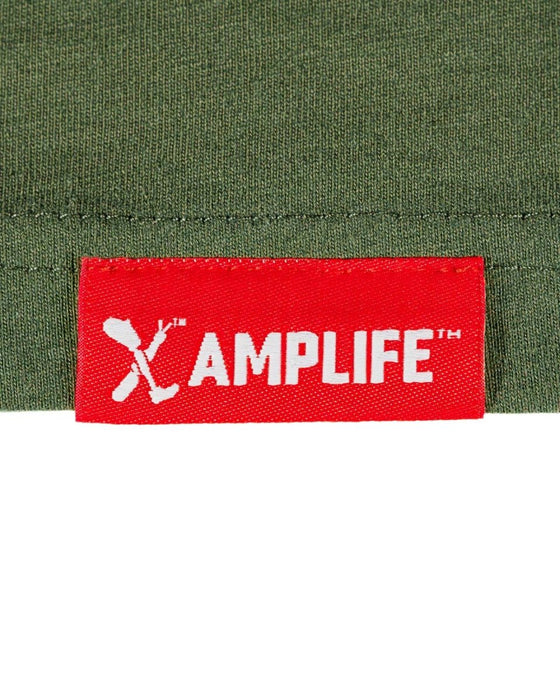 SEVERED SOCIETY DRIP MILITARY GREEN T-SHIRT - T-SHIRTS - AMPLIFE™