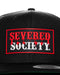 SEVERED SOCIETY DRIP PVC PATCH BLACK FLAT BILL SNAPBACK - HATS - AMPLIFE™