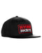SEVERED SOCIETY DRIP PVC PATCH BLACK FLEXFIT FLAT BILL FITTED - HATS - AMPLIFE™