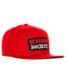 SEVERED SOCIETY DRIP PVC PATCH RED FLAT BILL SNAPBACK - HATS - AMPLIFE™