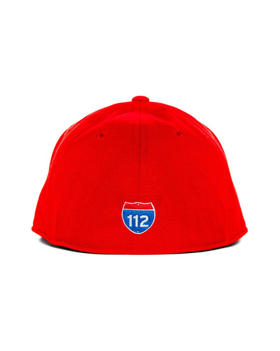 SEVERED SOCIETY DRIP PVC PATCH RED FLEXFIT FLAT BILL FITTED - HATS - AMPLIFE™