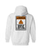WARNING LOST A LIMB LEFT CHEST & BACK PRINT WHITE HOODIE - HOODIES - AMPLIFE™