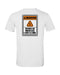 WARNING LOST A LIMB LEFT CHEST & BACK PRINT WHITE T-SHIRT - T-SHIRTS - AMPLIFE™